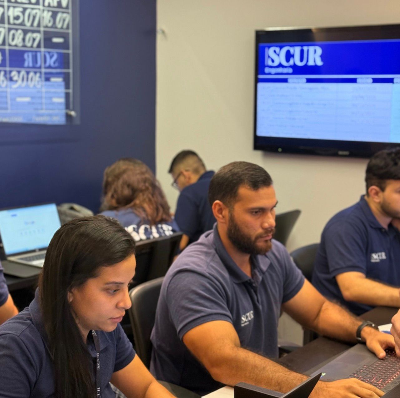 Time Scur Engenharia em operação